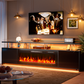 80 inch TV STAND WITH FIREPLACE2
