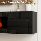 70'' Floating TV Stand with Fireplace1