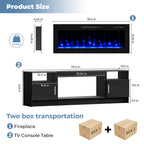 70inch TV STAND WITH FIREPLACE2