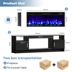 70inch TV STAND WITH FIREPLACE1