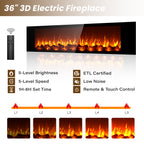 70'' Floating TV Stand with Fireplace1