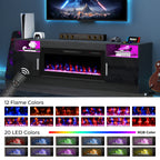 70inch TV STAND WITH FIREPLACE2