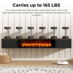 70'' Floating TV Stand with Fireplace2