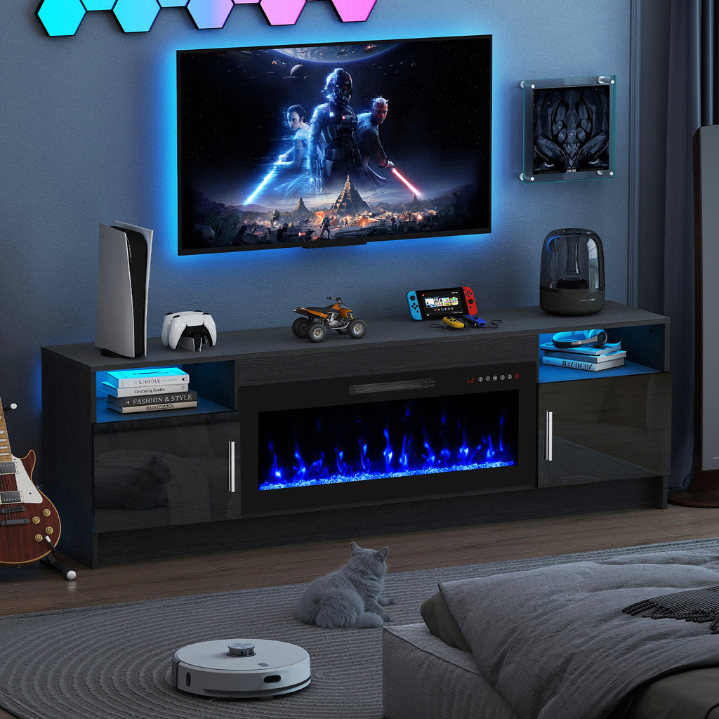 70inch TV STAND WITH FIREPLACE2