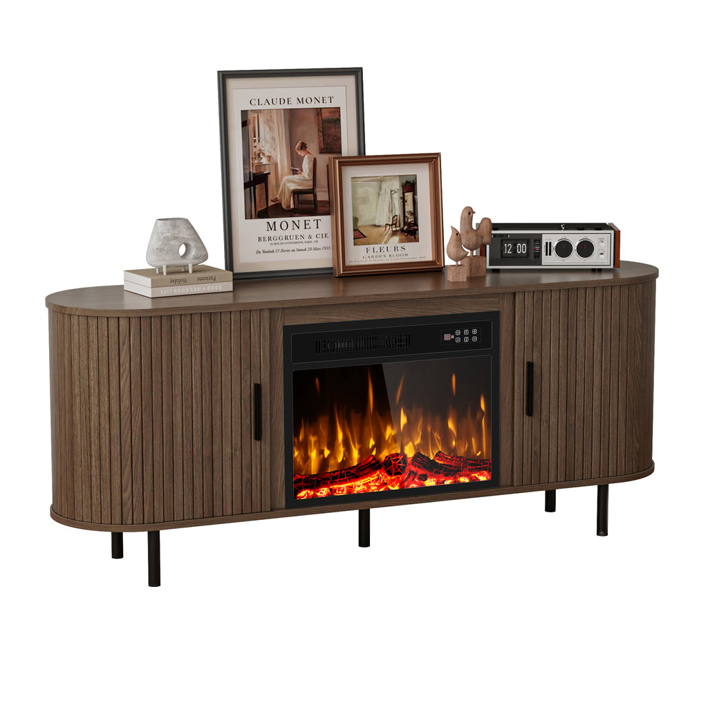 65inch TV STAND WITH FIREPLACE1