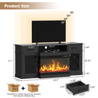 3-Sided TV STAND WITH FIREPLACE